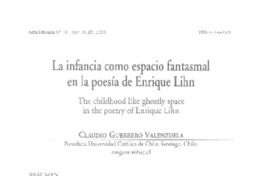 La infancia como espacio fantasmal en la poesía de Enrique Lihn