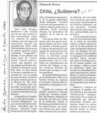 Chile, ¿Subterra?
