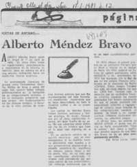 Alberto Méndez Bravo.