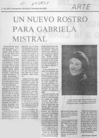 Un nuevo rostro para Gabriela Mistral
