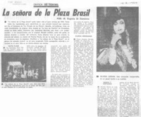 La señora de la plaza Brasil