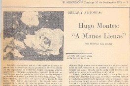 Hugo Montes: "A manos llenas"