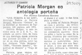 Patricia Morgan en antología porteña