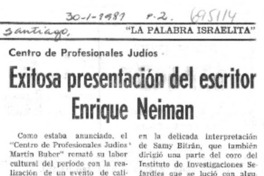 Exitosa presentación del escritor Enrique Neiman.