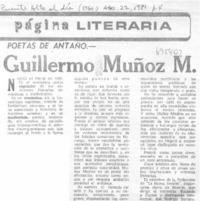 Guillermo Muñoz M.