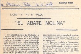 El Abate Molina".