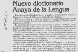 Nuevo diccionario Anaya de la Lengua.