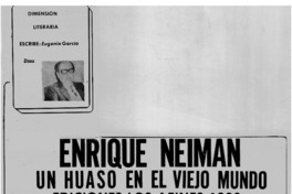 Enrique Neiman un huaso en el viejo mundo