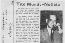 Tito Mundt-Noticia.