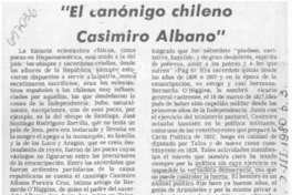 El canónigo chileno Casimiro Albano
