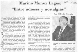 Marino Muñoz Lagos, "Entre adioses y nostalgias"