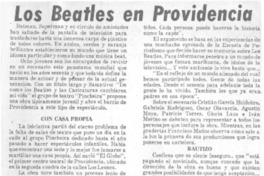Los Beatles en Providencia.