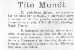 Tito Mundt.