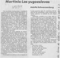 Martinic: los yugoeslavos