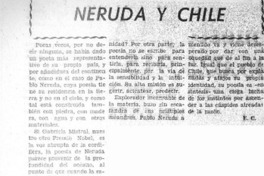 Neruda y Chile