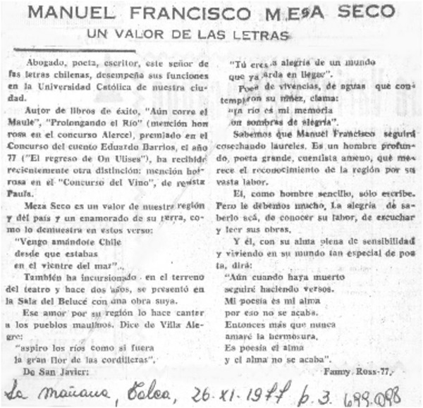 Manuel Francisco Mesa Seco