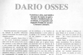 Darío Osses : [entrevista]
