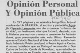 Opinión personal y opinión pública