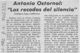 Antonio Ostornol, "Los recodos del silencio"