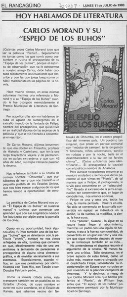 Carlos Morand y su "espejo de los buhos"