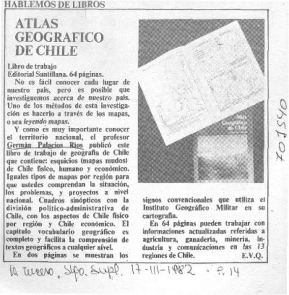 Atlas geográfico de Chile