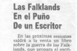 Las Falklands en el puño de un escritor.