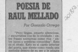 Poesía de Raúl Mellado