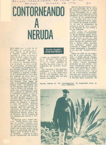 Contorneando a Neruda