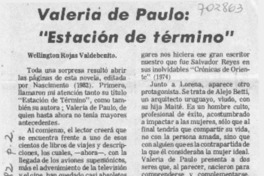 Valeria de Paulo: "estación de término"