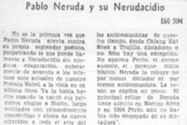 Pablo Neruda y su Nerudacidio