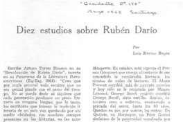Diez estudios sobre Rubén Dario