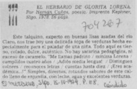 El herbario de Glorita Lorena.