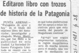 Editaron libro con trozos de historia de la Patagonia.