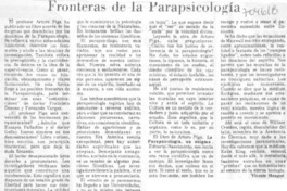 Fronteras de la parapsicología