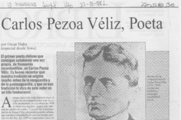 Carlos Pezoa Véliz, poeta de --