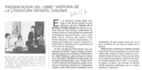 Presentación del lirbo "Historia de la literatura infantil chilena".