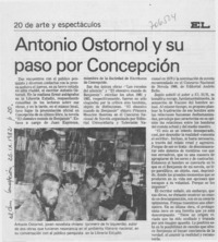 Antonio Ostornol y su paso por Concepción.