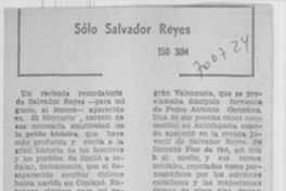 Sólo Salvador Reyes