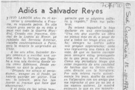 Adiós Salvador Reyes