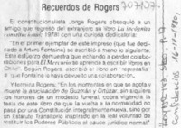 Recuerdos de Rogers.