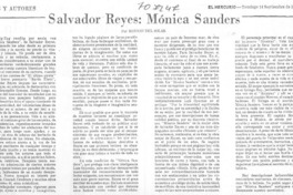 Salvador Reyes, Mónica Sanders