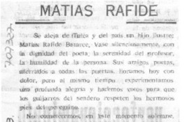 Matías Rafide