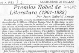 Premios Nobel de Literatura (1901-1982)