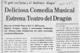 Deliciosa comedia musical estrena Teatro del Dragón
