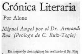 Miguel Angel por el Dr. Armando Roa