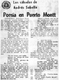 Poesía en Puerto Montt