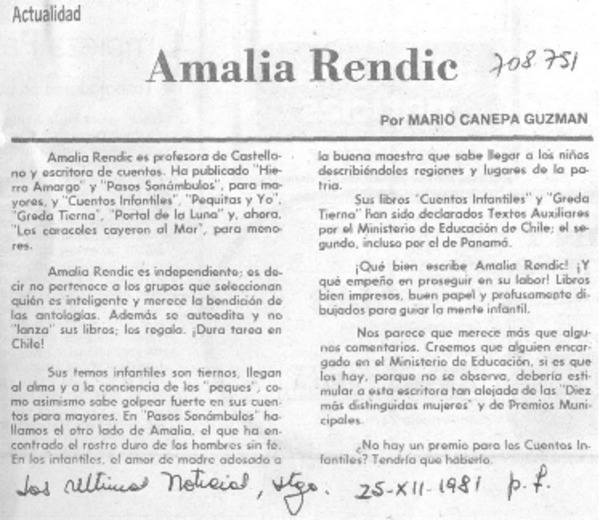 Amalia Rendic