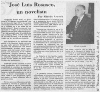 José Luis Rosasco, un novelista