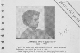 Armando Rubio Huidobro 1955-1980.