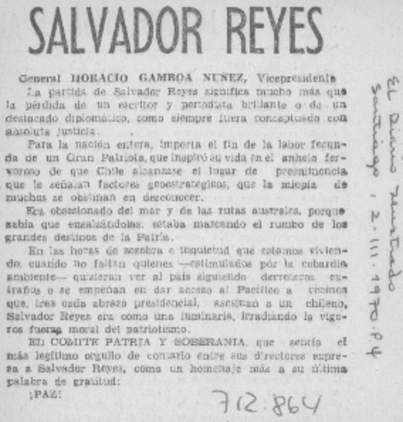 Salvador Reyes.